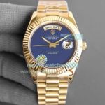 Swiss Replica Rolex Day Date Blue Onyx Dial All Gold Watch 41MM